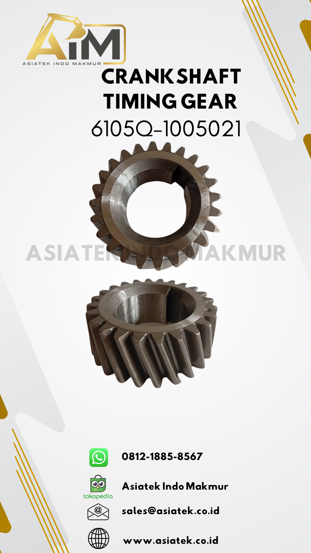 CRANKSHAFT TIMING GEAR 6105Q-1005021